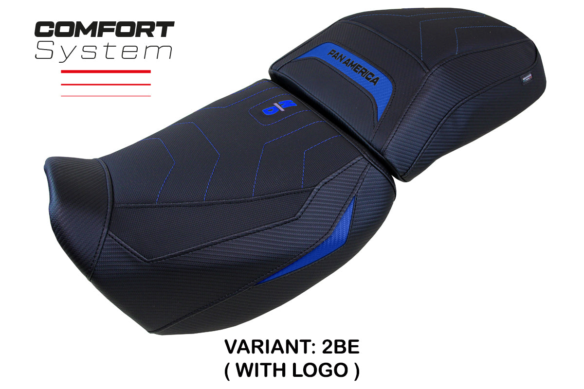Funda de asiento Harley Davidson Pan America 2021-2025 Tappezzeria Italia TPZ Comfort en azul