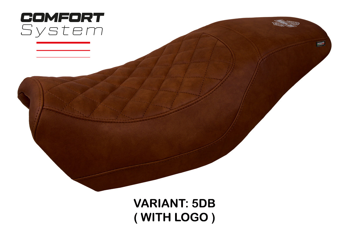 Harley Davidson Street 500 750 2016-2021 Seat Cover Tappezzeria Italia TPZ Comfort in Dark Brown