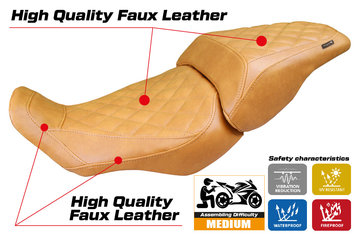 Honda CB300R 2018-2025 Seat Cover Tappezzeria Italia TPZ in Vintage Camel