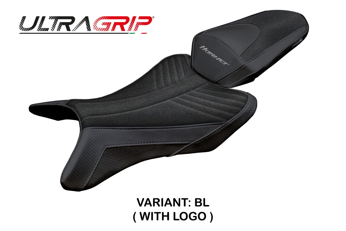 Funda de asiento Honda CB 1000 Hornet 2025 Tappezzeria Italia TPZ Ultragrip Negro