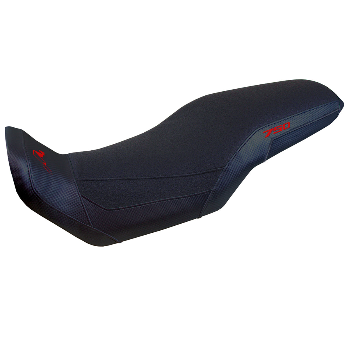 Funda de asiento Honda Transalp XL 750 2023-2025 Tappezzeria Italia TPZ Ultragrip en negro