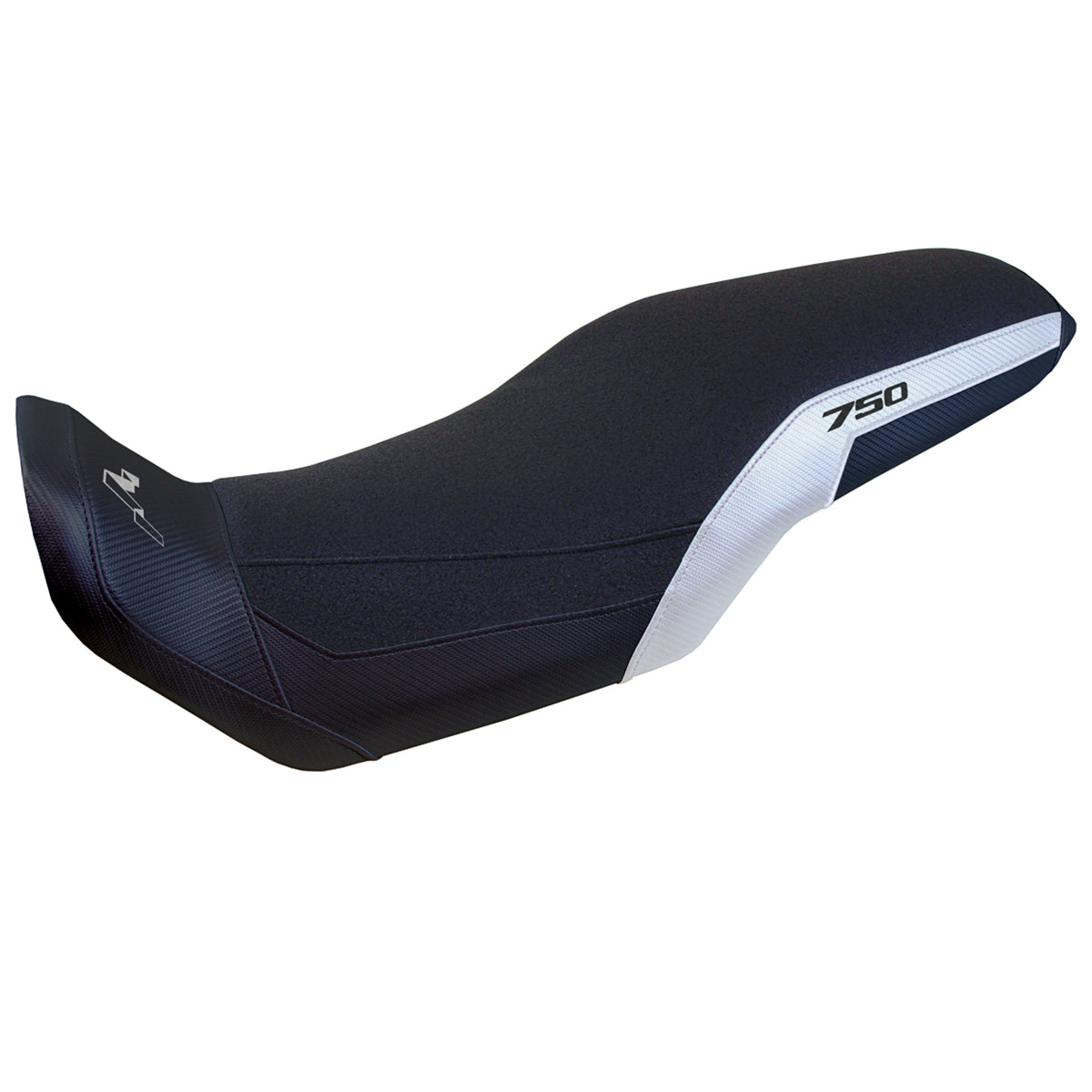 Honda Transalp XL 750 2023-2025 Seat Cover Tappezzeria Italia TPZ Ultragrip in White and Black