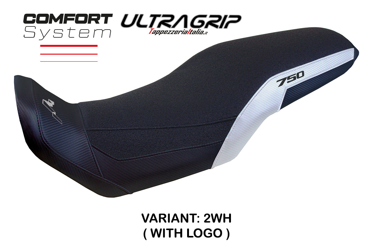 Honda Transalp XL 750 2023-2025 Seat Cover Tappezzeria Italia TPZ Comfort Ultragrip in White