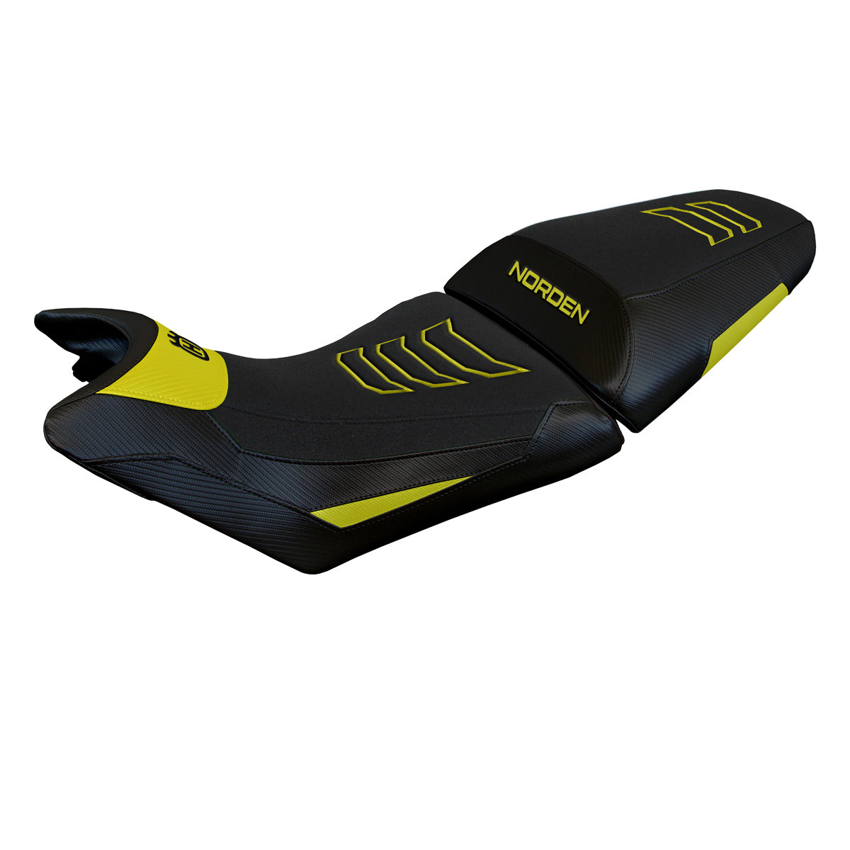 Husqvarna Norden 901 2022-2025 Seat Cover Tappezzeria Italia TPZ Ultragrip in Yellow and Black