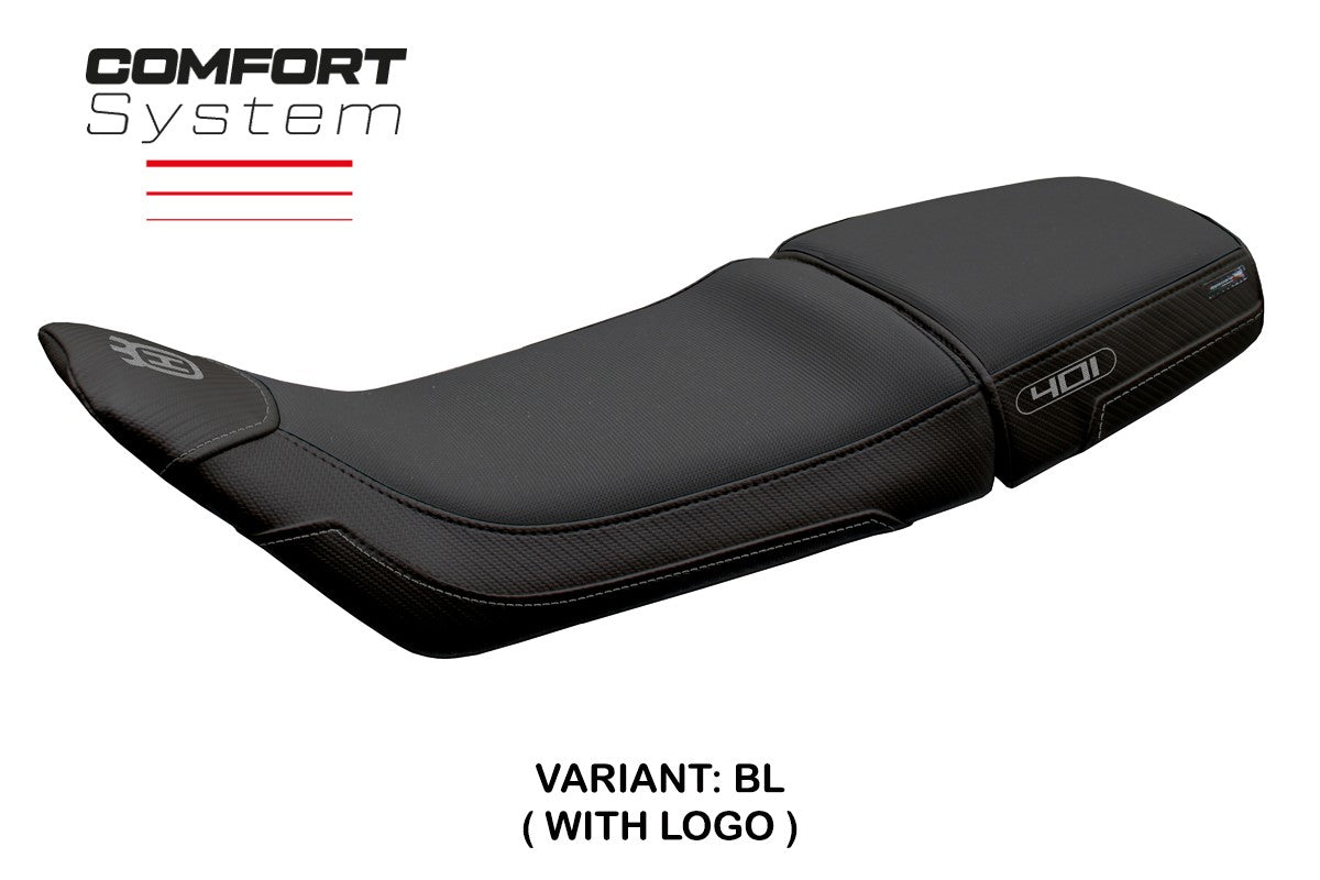Husqvarna Svartpilen 401 2018-2022 2023 Funda Asiento Tappezzeria Italia TPZ Comfort Negro