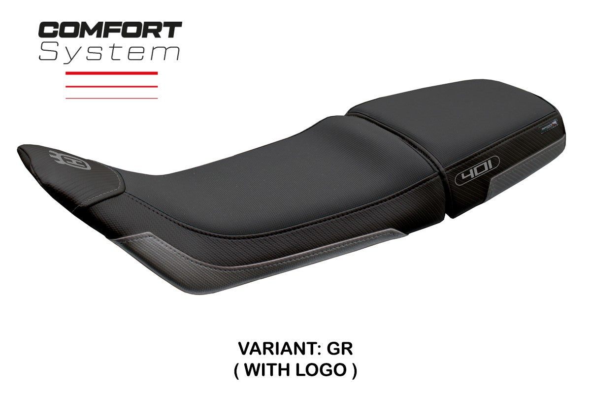Funda Asiento Husqvarna Svartpilen 401 2018-2023 Tappezzeria Italia TPZ Comfort Gris Negro