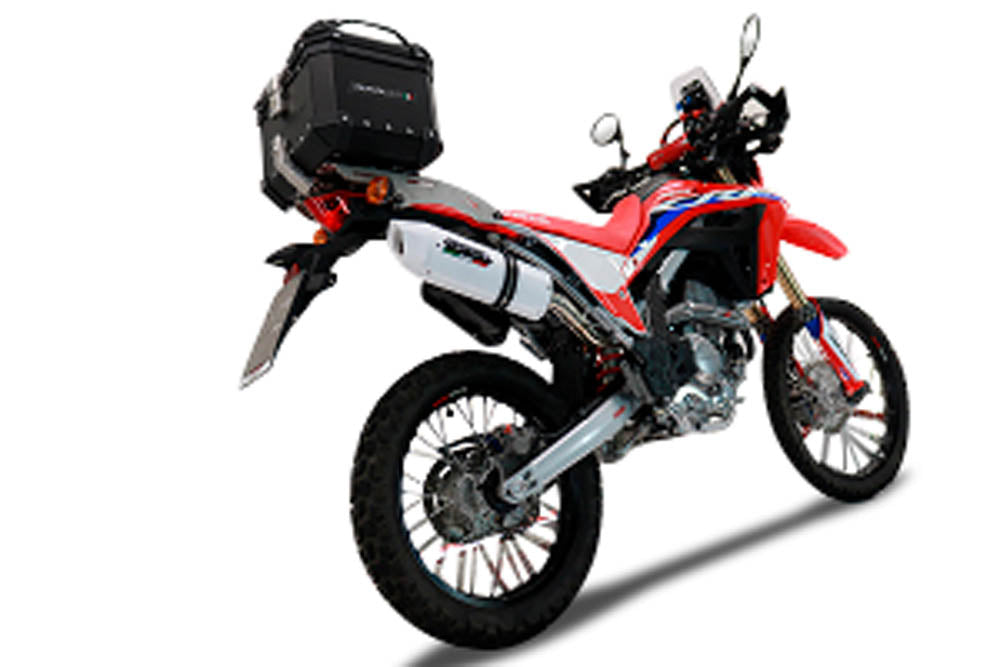 Honda CRF 300L / Rally 2025-2026 GPR Tech 35L Aluminum Top Case, Black, with roof rack and mounting plate - photo 6