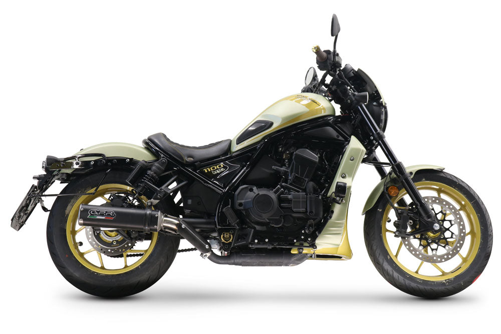 Honda Cmx 1100 Rebel 2021-2024 Exhaust GPR Slip-on M3 Black Titanium