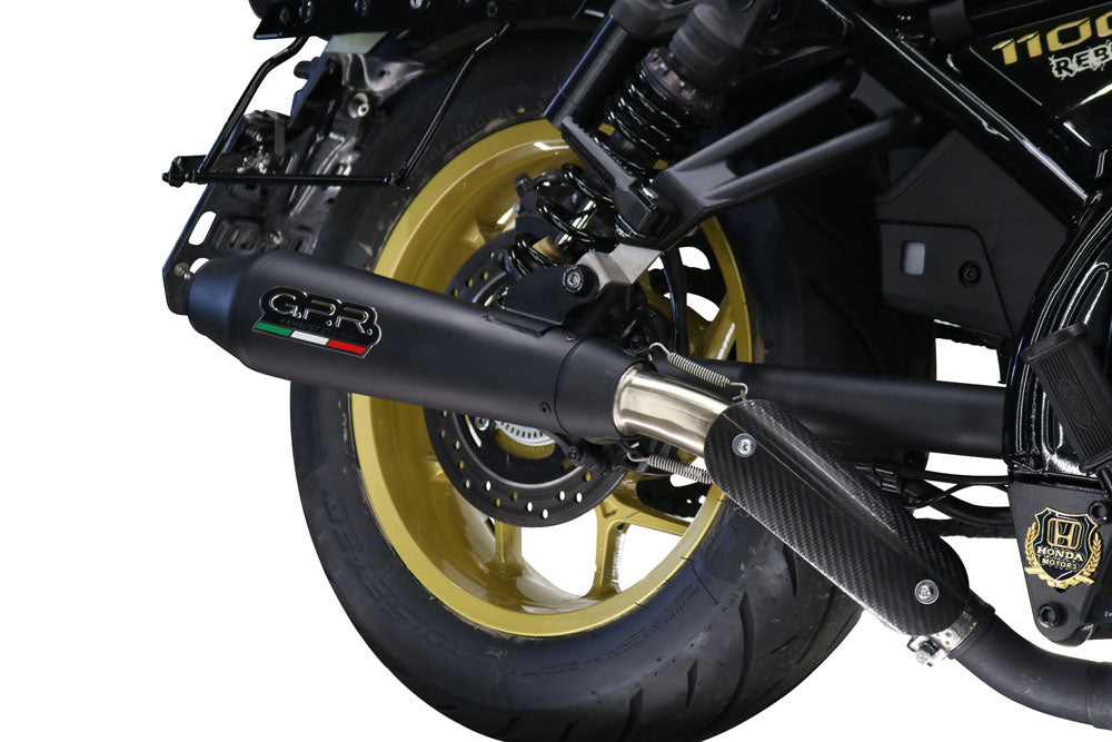 Honda Cmx 1100 Rebel 2021-2024 Exhaust GPR Slip-on Ultracone Nero