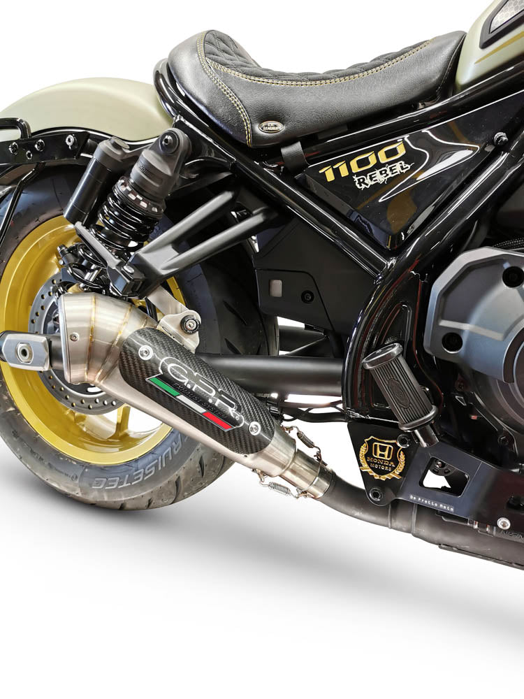 Honda Rebel 1100 2021-2024 Exhaust GPR Slip-on Powercone Evo
