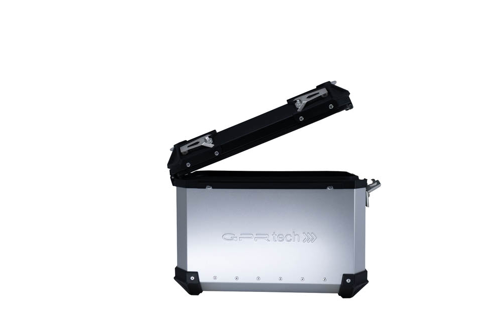 KTM 790 Adventure 2018-2020 GPR Tech 38+38L Aluminum Side Cases, Silver with Pannier Holders - photo 7