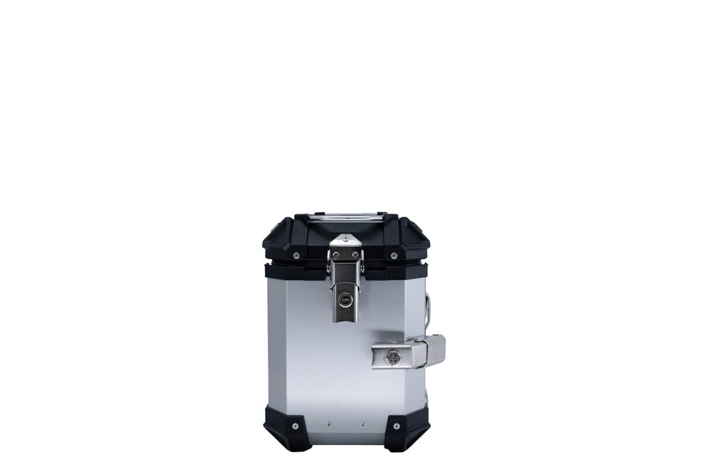 Suzuki V-Strom 650 2021-2024 GPR Tech 38+32L Aluminum Side Cases, Silver with Pannier Holders - photo 6