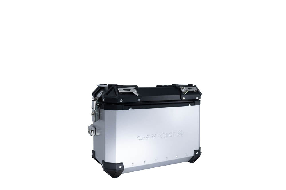 KTM 790 Adventure 2021-2024 GPR Tech 38+32L Aluminum Side Cases, Silver with Pannier Holders - photo 3