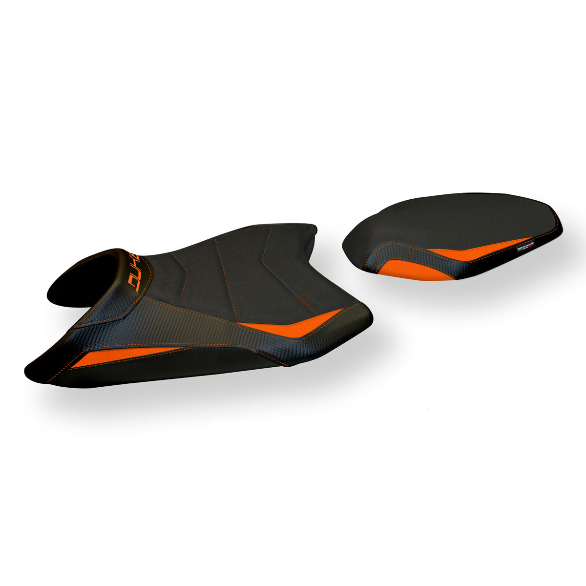 KTM 790 Duke 2018-2025 Seat Cover Tappezzeria Italia TPZ Ultragrip in Orange and Black