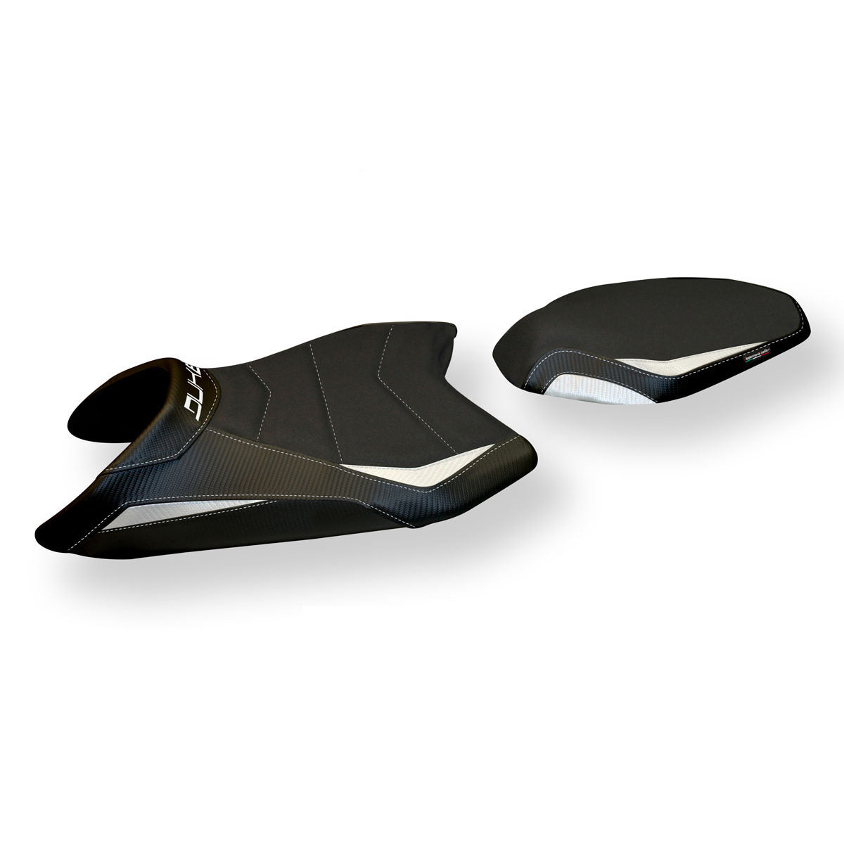 KTM 790 Duke 2018-2025 Seat Cover Tappezzeria Italia TPZ Ultragrip in White and Black