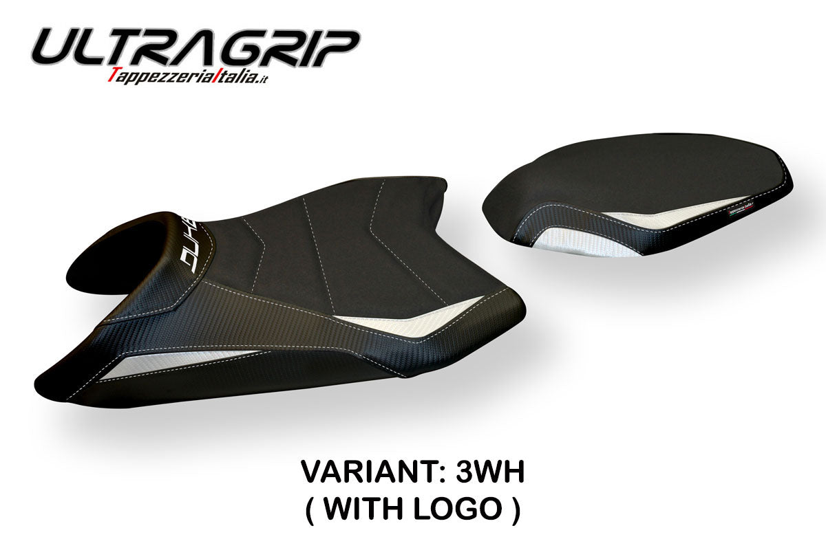 KTM 790 Duke 2018-2025 Seat Cover Tappezzeria Italia TPZ Ultragrip in White and Black