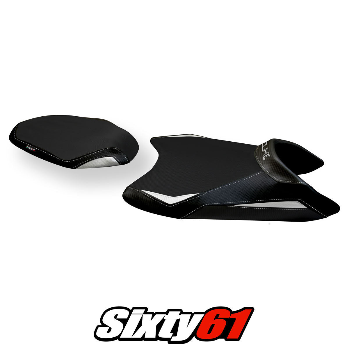 KTM 790 Duke 2018-2025 Seat Cover Tappezzeria Italia TPZ Comfort in White and Black