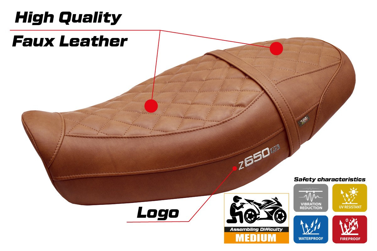 Kawasaki Z650RS 2022-2026 Seat Cover TPZ Italia Brown