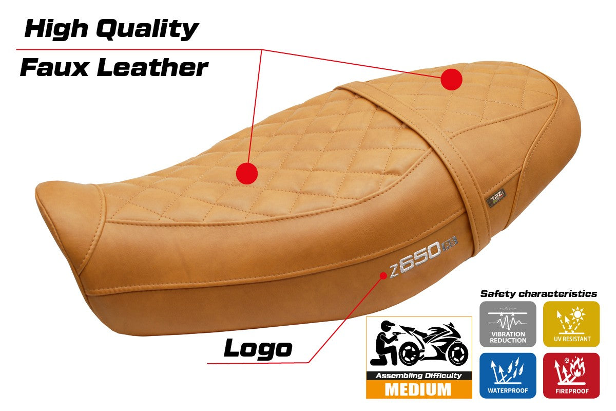 Kawasaki Z650RS 2022-2026 Seat Cover TPZ Italia Camel