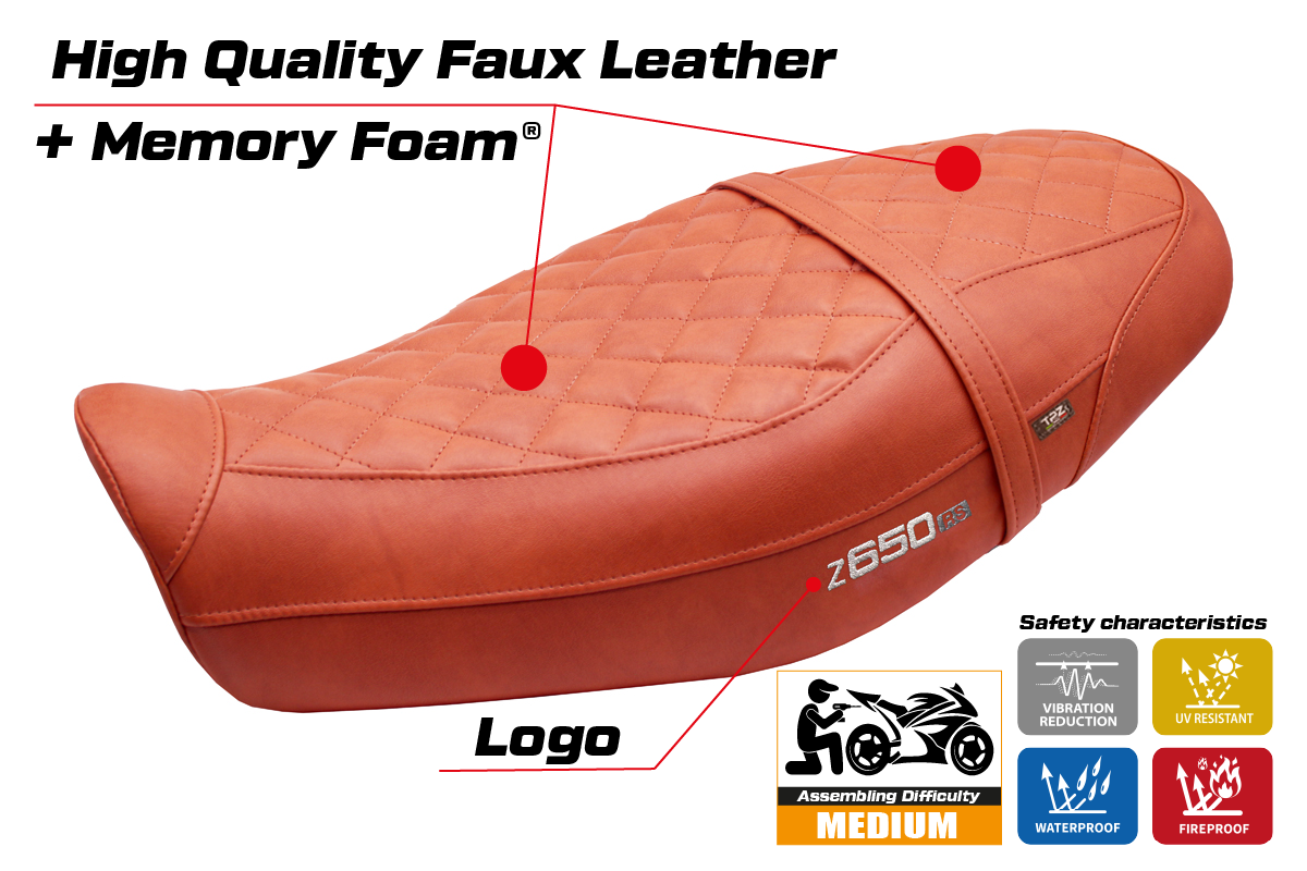 Kawasaki Z650RS 2022-2026 Seat Cover TPZ Italia Comfort Brick