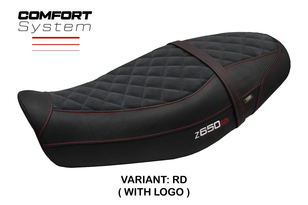 Kawasaki Z650RS 2022-2026 Seat Cover TPZ Italia Velvet Comfort Red