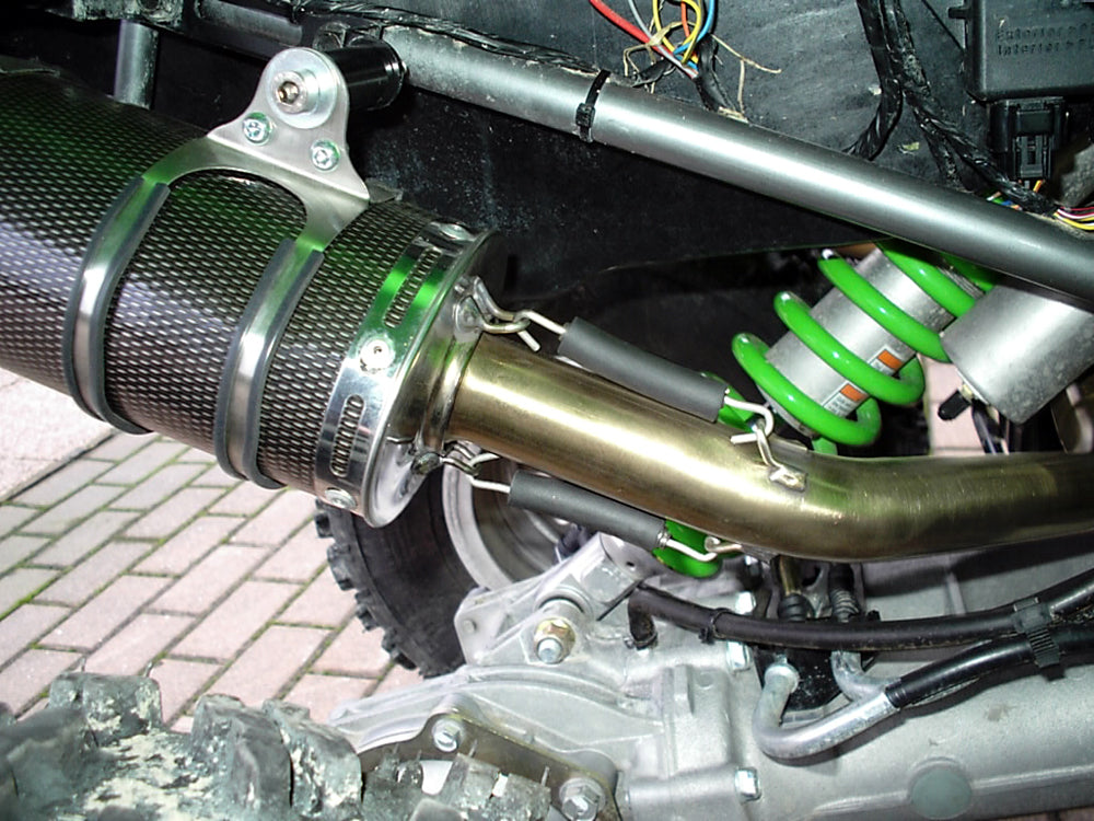 Kawasaki Kfx 700 2004-2011 Exhaust GPR Double Full Line Furore Nero