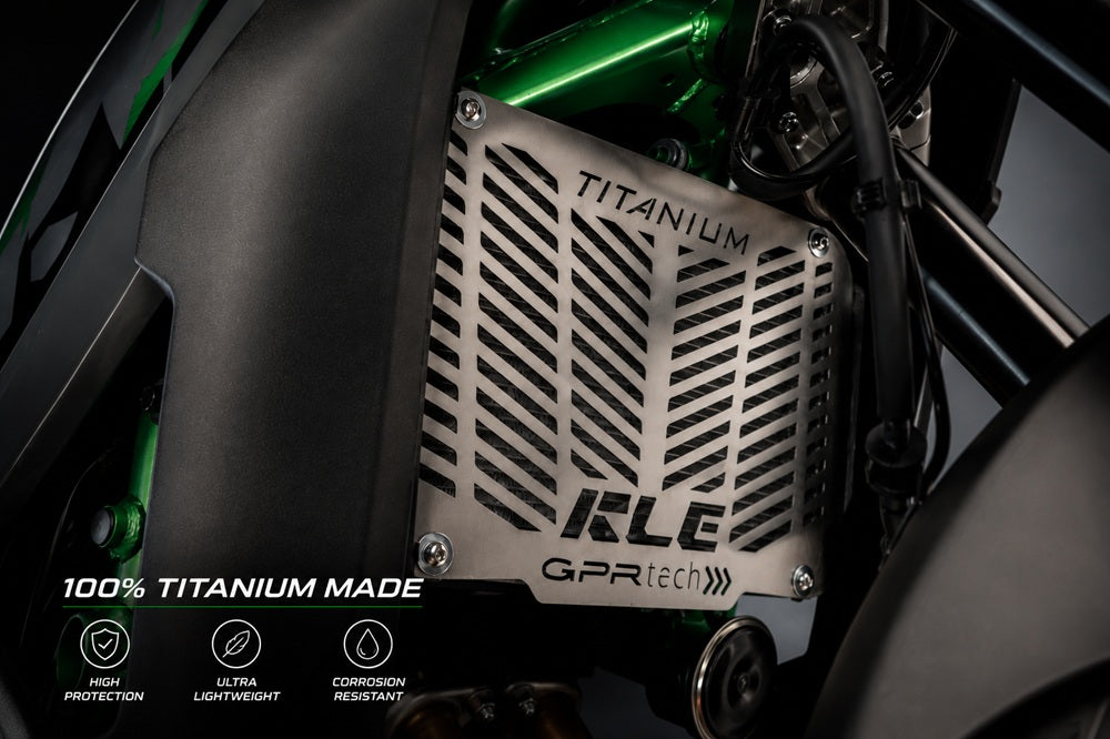 Kawasaki KLE 500 2026-2027 GPR Tech Titanium Radiator Guard - photo 2