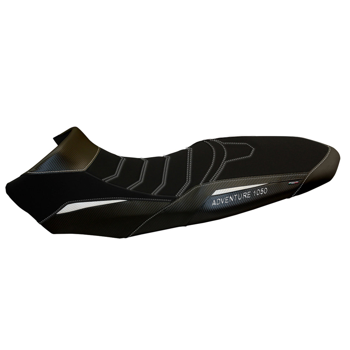 KTM 1050 Adventure 2015-2016 Seat Cover Tappezzeria Italia TPZ Comfort in Black and White SE