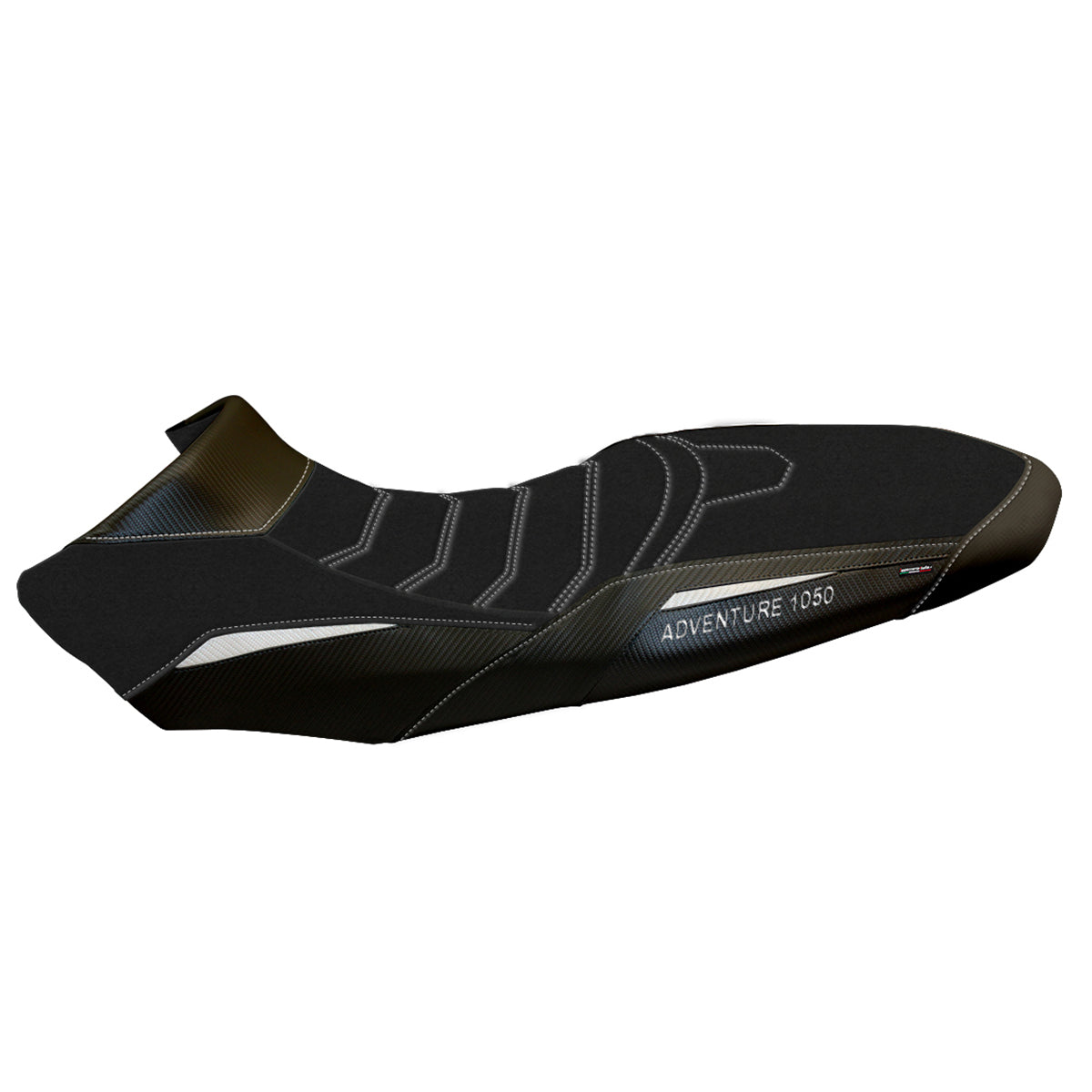 KTM 1050 Adventure 2015-2016 Seat Cover Tappezzeria Italia TPZ in Ultragrip in Black and White SE