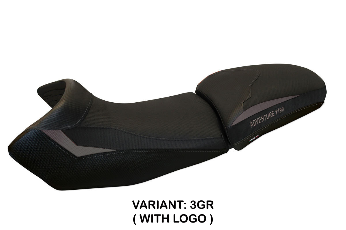 KTM 1190 Adventure 2013-2016 Seat Cover Tappezzeria Italia TPZ in Grey Black