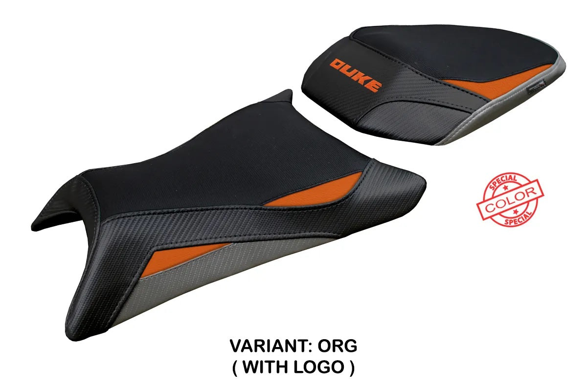 KTM 125 Duke 2024-2026 Seat Cover TPZ Italia Orange Grey Black