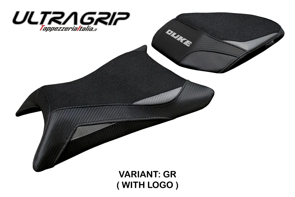 KTM 125 Duke 2024-2026 Seat Cover TPZ Italia Ultragrip Grey Black