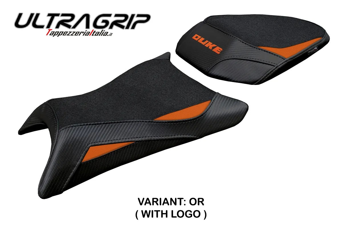 KTM 125 Duke 2024-2026 Seat Cover TPZ Italia Ultragrip Orange Black