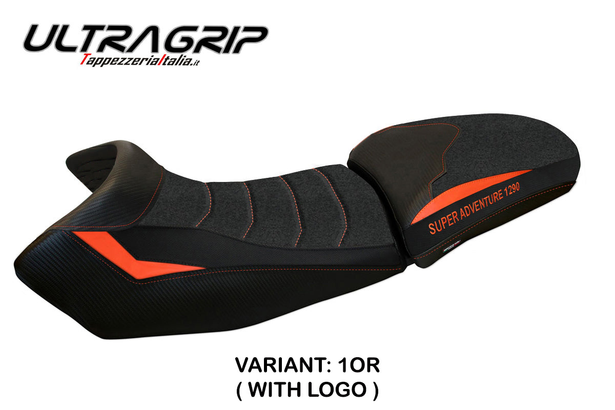 KTM 1290 Super Adventure S T 2015-2020 Seat Cover Tappezzeria Italia TPZ Ultragrip in Orange