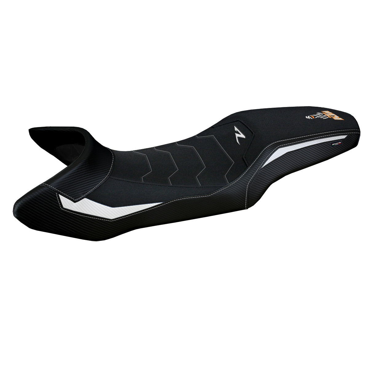 KTM 1290 Super Adventure R 2021-2023 Seat Cover Tappezzeria Italia TPZ Ultragrip in White