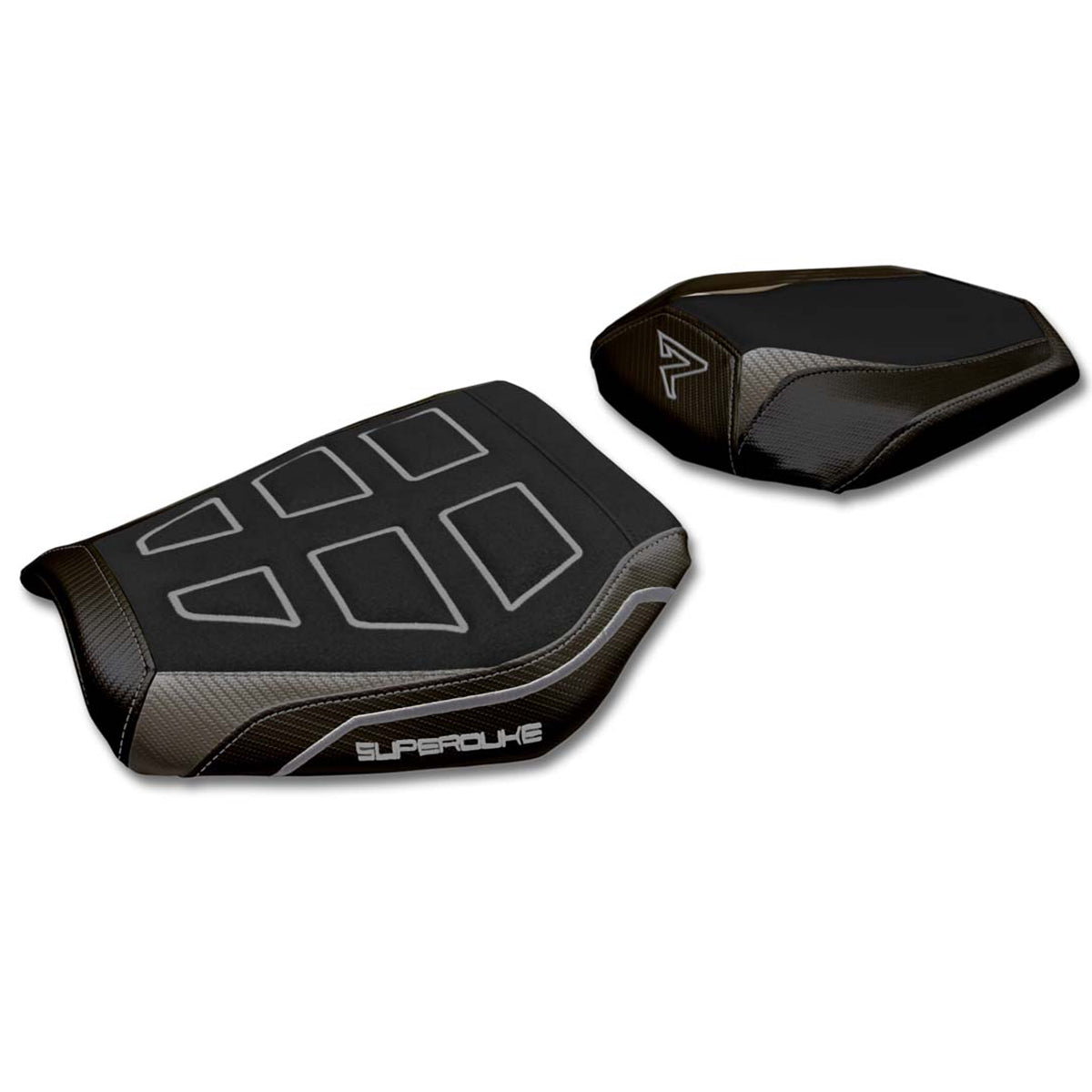 Funda de asiento KTM 1290 Super Duke R 2020-2023 Tappezzeria Italia TPZ Ultragrip en gris