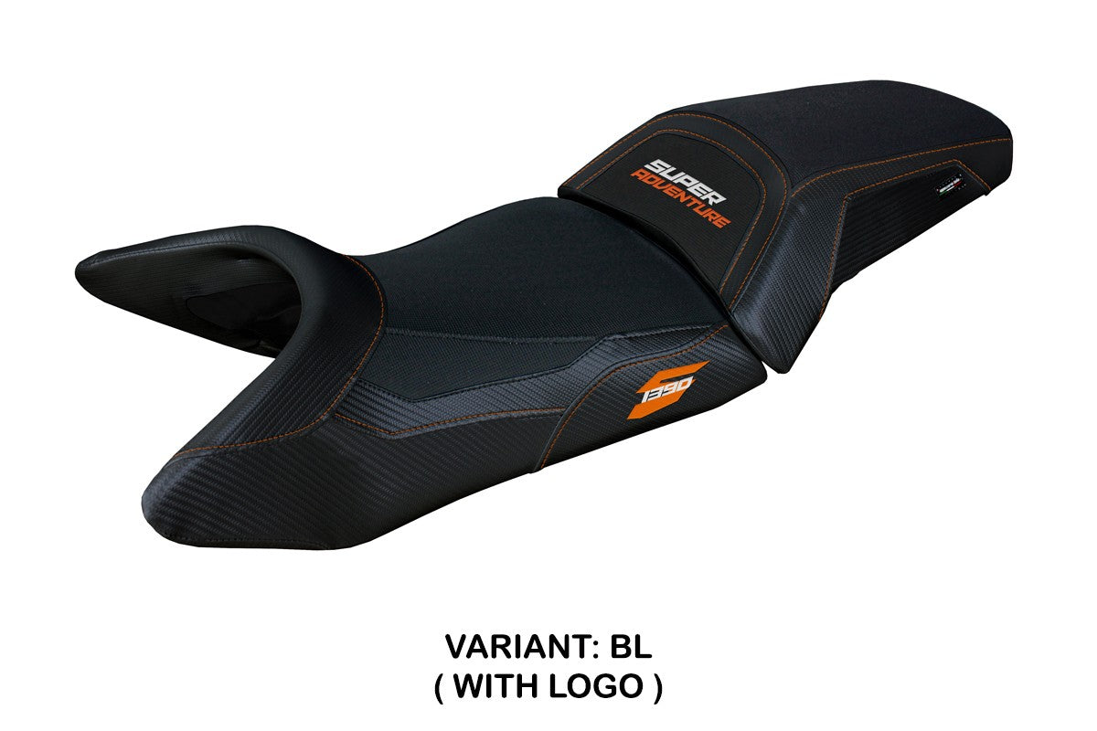 Funda de asiento KTM 1390 Super Adventure S 2025 Tappezzeria Italia TPZ Negro