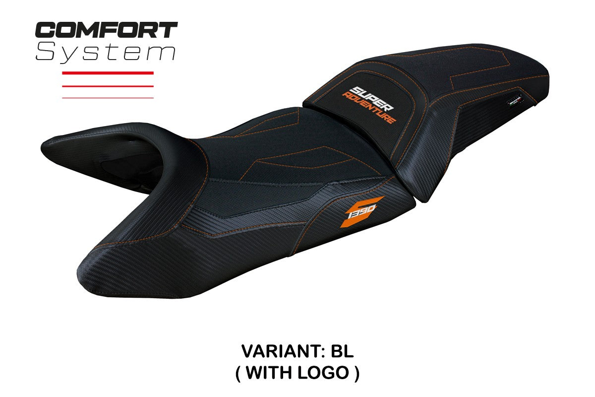 KTM 1390 Super Adventure S 2025 Seat Cover Tappezzeria Italia TPZ Comfort Black