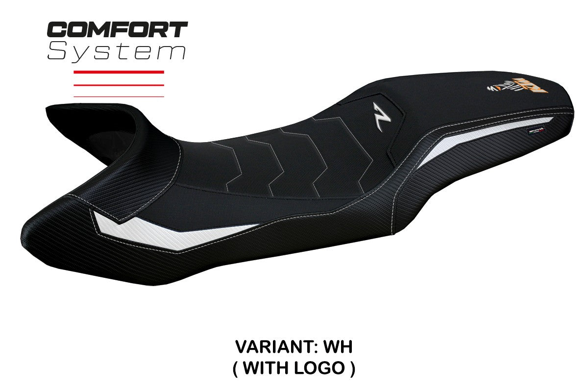 KTM 1390 Super Adventure R 2025 Seat Cover Tappezzeria Italia TPZ Comfort White Black