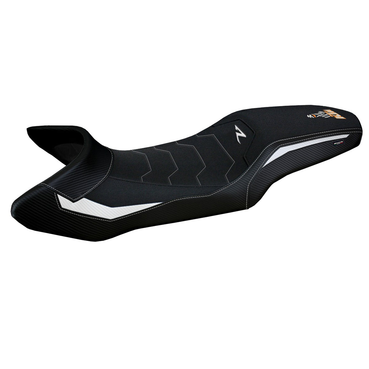 KTM 1390 Super Adventure R 2025 Seat Cover Tappezzeria Italia TPZ Ultragrip White Black