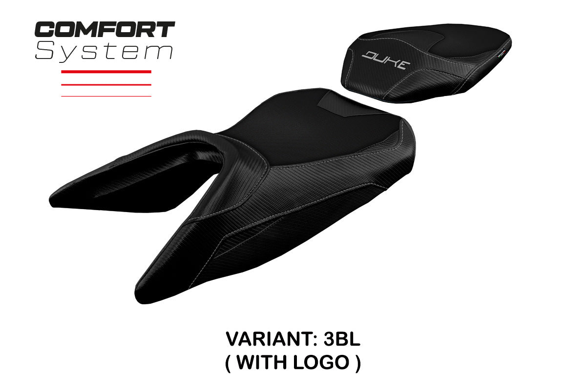 KTM 250 Duke 2017-2023 Seat Cover Tappezzeria Italia TPZ Comfort in Black