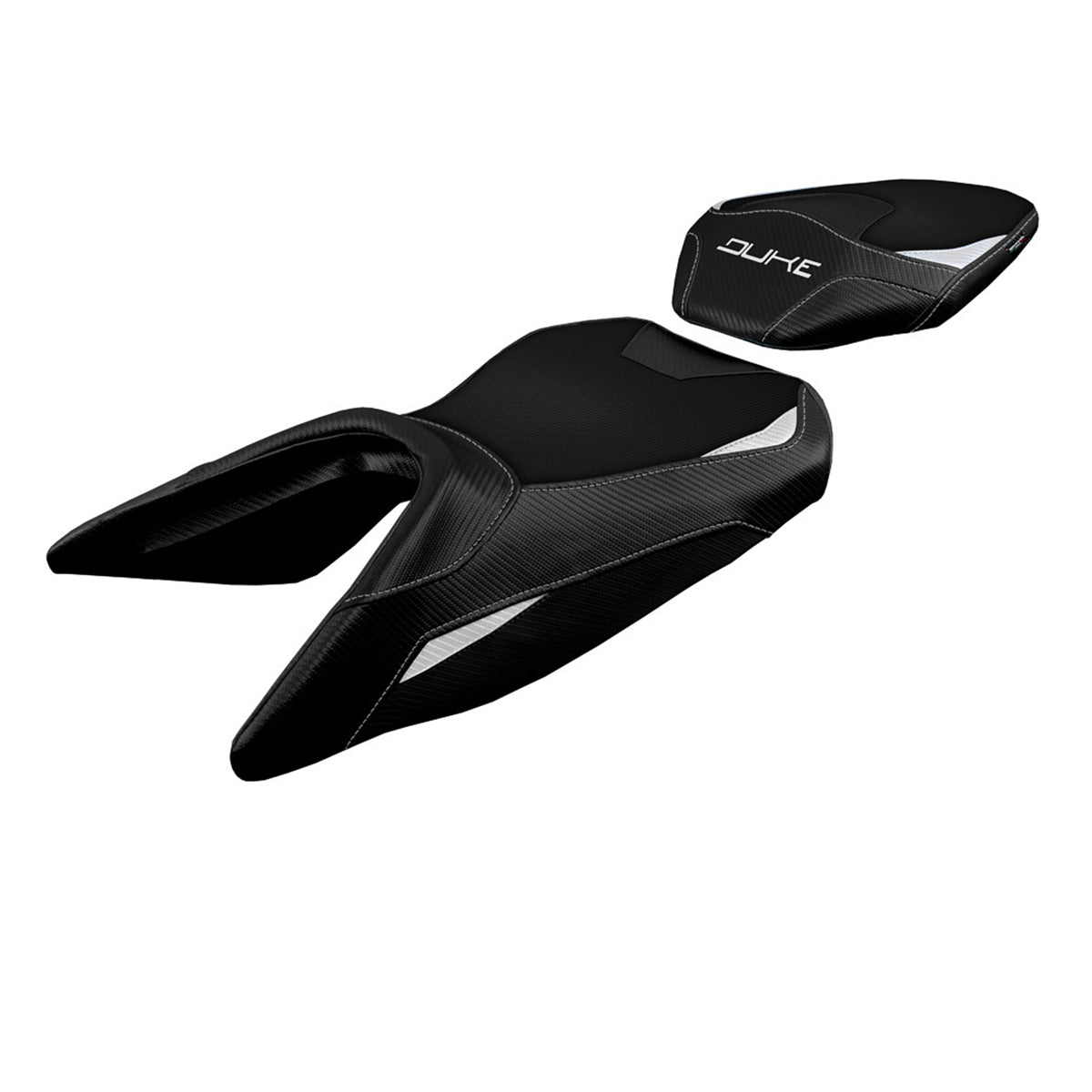 KTM 390 Duke 2017-2023 Seat Cover Tappezzeria Italia TPZ Comfort in White and Black