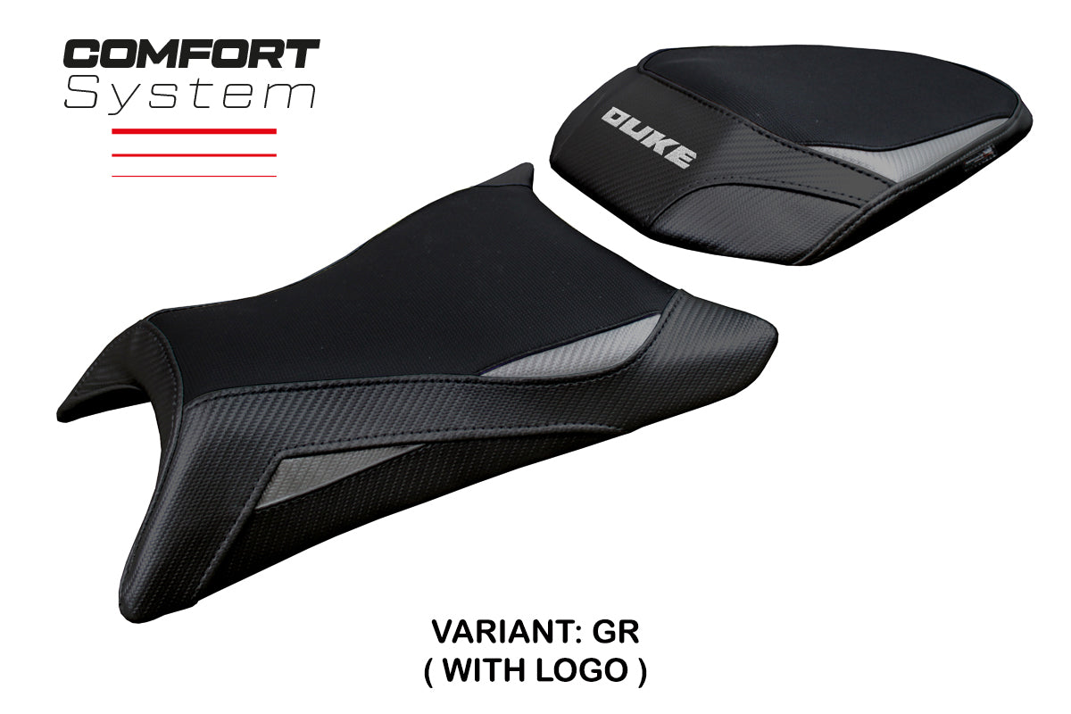 KTM 390 Duke 2024 2025 Seat Cover Tappezzeria Comfort Black Grey