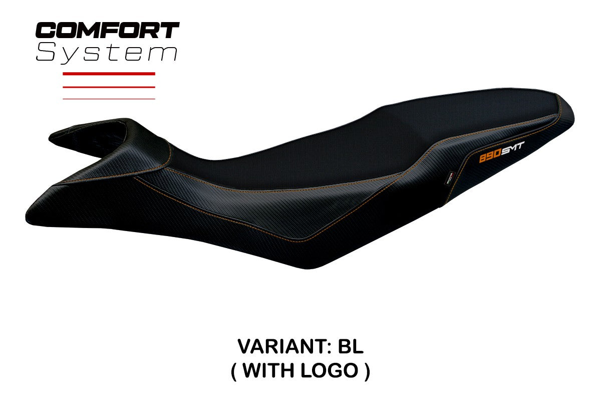 KTM 890 SMT 2023-2026 Seat Cover TPZ Italia Comfort Black