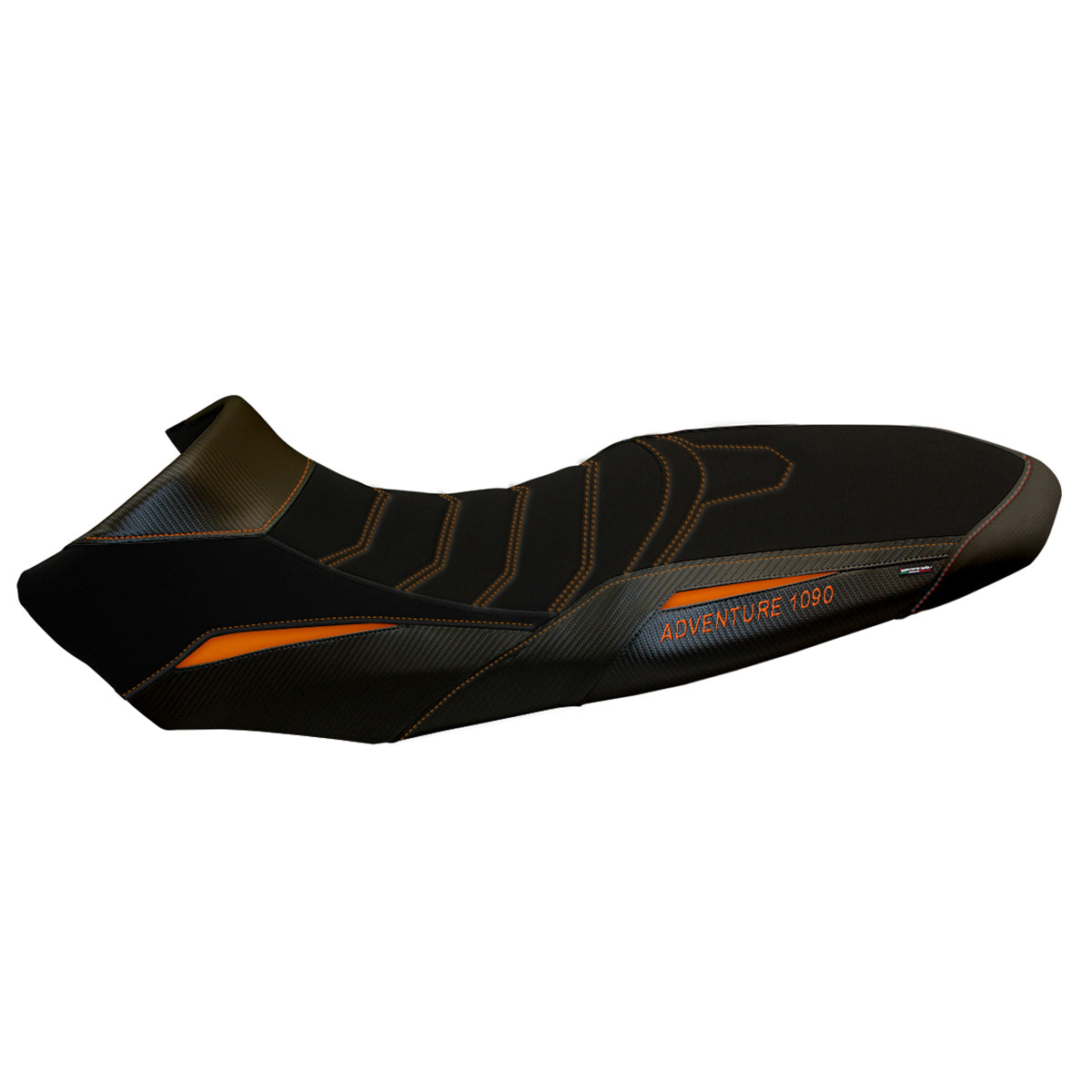 KTM 1090 Adventure R 2017-2019 Seat Cover Tappezzeria Italia TPZ Comfort in Black and Orange