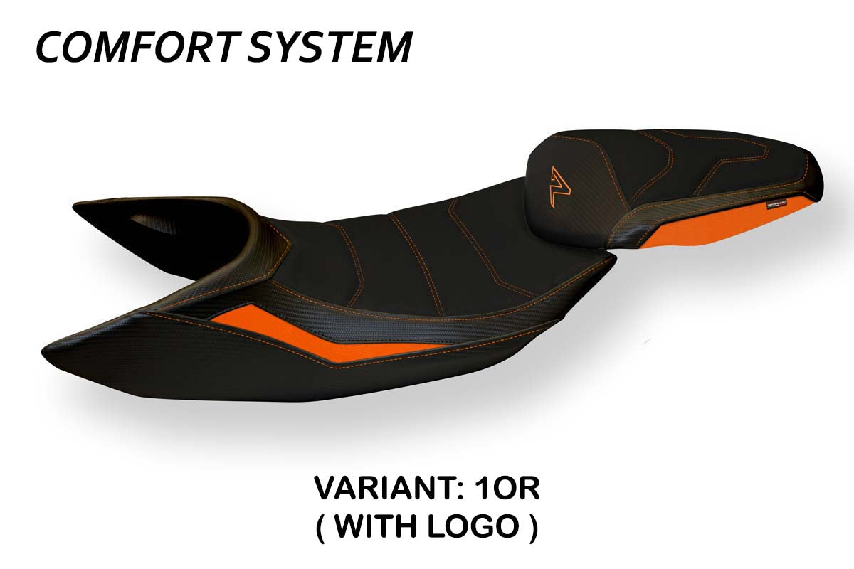 KTM 1290 Super Duke R 2014-2019 Seat Cover Tappezzeria Italia TPZ Comfort in Orange