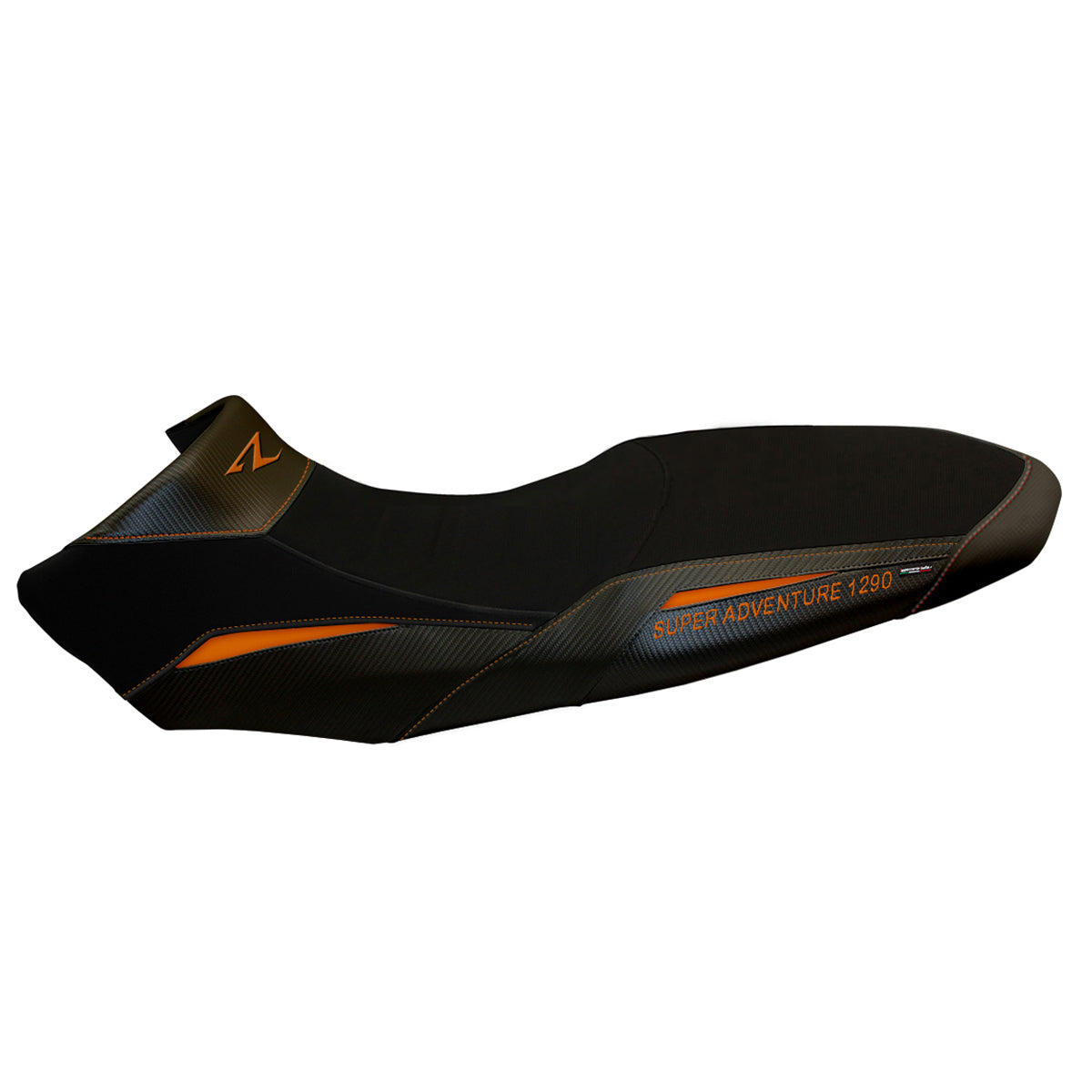 KTM 1290 Super Adventure R 2017-2020 Seat Cover Tappezzeria Italia TPZ in Black and Orange