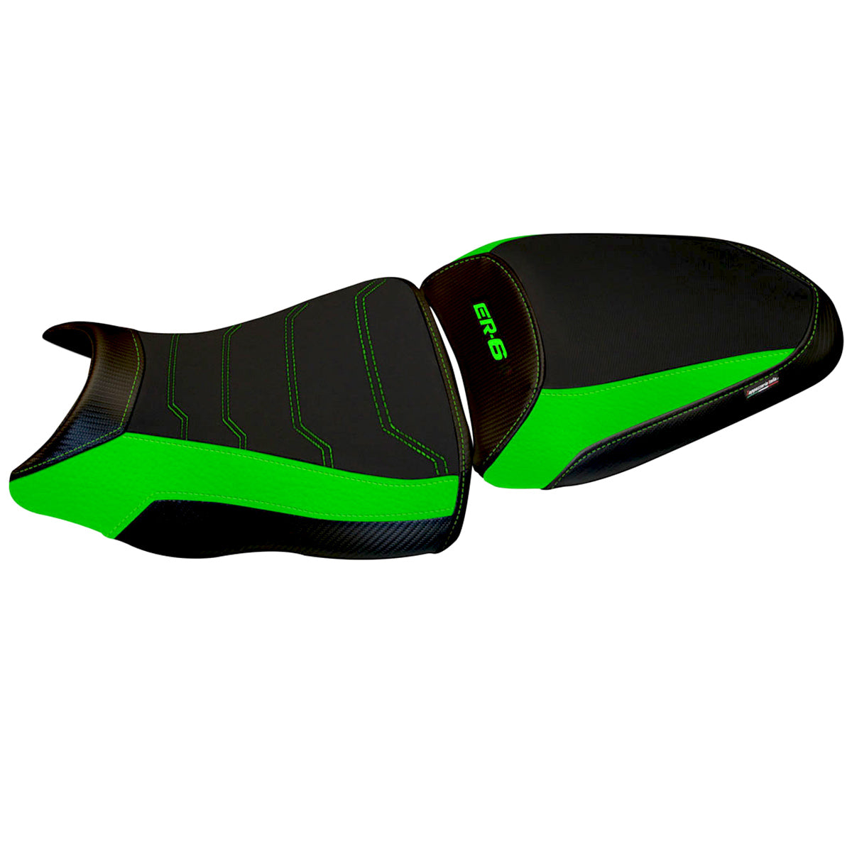 Funda para asiento Kawasaki ER-6N ER-6F 2012-2016 Tappezzeria Italia TPZ Comfort en verde