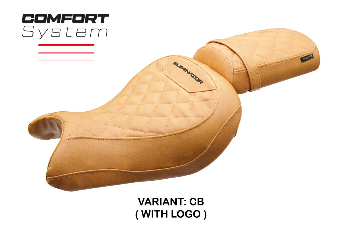 Kawasaki Eliminator 500 2024-2025 Seat Cover Tappezzeria Italia TPZ Comfort Camel
