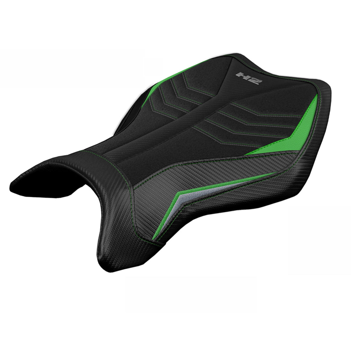 Kawasaki Ninja H2 H2R 2015-2025 Seat Cover Tappezzeria Italia TPZ Ultragrip in Green S